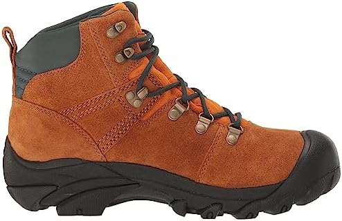 KEEN Women's Pyrenees Mid Height Waterproof Hiking Boots, Maple/Marmalade, 7.5 | Image 5