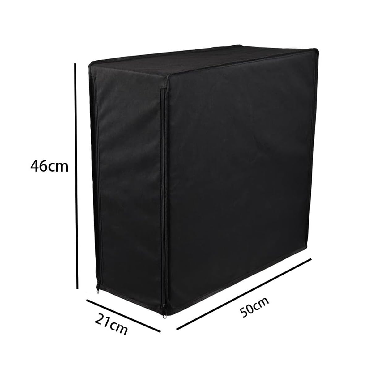 PC Computer CPU Dust Cover, wodoodporna obudowa ochronna Mid-Tower, PC Host Dust Cover, pełna obudowa z zamkiem błyskawicznym Host Dustproof Cover All Around 50x21x46cm