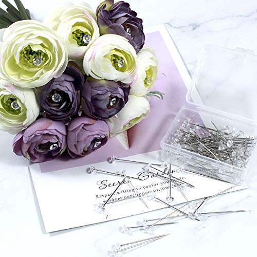 100pz Perni Testa Perni per Fiori Pins di Bouquet