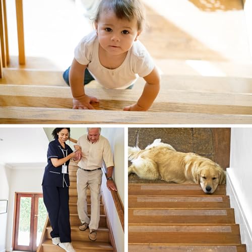 Antirutsch Klebeband Treppe, Anti Rutsch Streifen Antirutschband Selbstklebend 5cm*10m, Wasserdicht Anti Slip Tape, Vorbeugung von Stürzen Bei Älteren Menschen und Kindern, Innen- und Außeneinsatz.