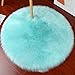 Runde Plüsch Teppich Wohnzimmer Dekoration Decke Weiß Boden Kissen Plüsch Kissen Schlafzimmer Decke,Lake Blue,45cm