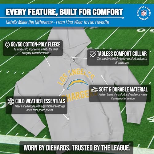 Image of Team Fan Apparel NFL Gameday Hoodie Pullover Sweatshirt for Men and Women | Officially licensed NFL Gameday fleece pullover - kangaroo pocket, ribbed cuffs, drawstring hood, unisex fit