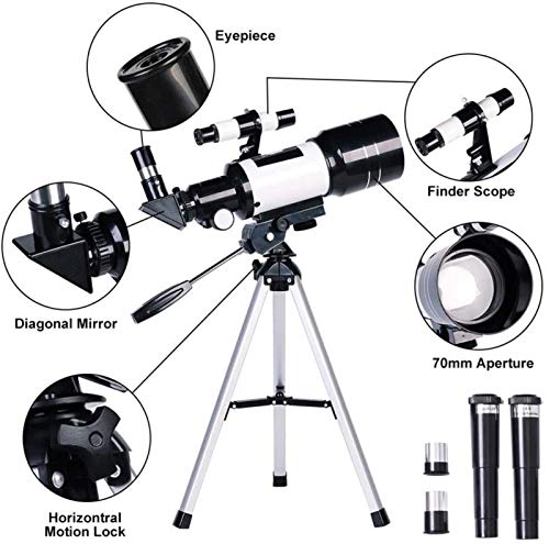 Telescopio refractor 70 mm para principiantes y niños miniatura 3