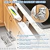 2 Pair Newly Upgraded Steel Sink Tip Out Tray Hinges with Screws Standard Sink Hinges for Kitchen Sink or Bathroom Sink-Front Drawer Self Closing Cabinet Kitchen Hardware Satin Nickel #4