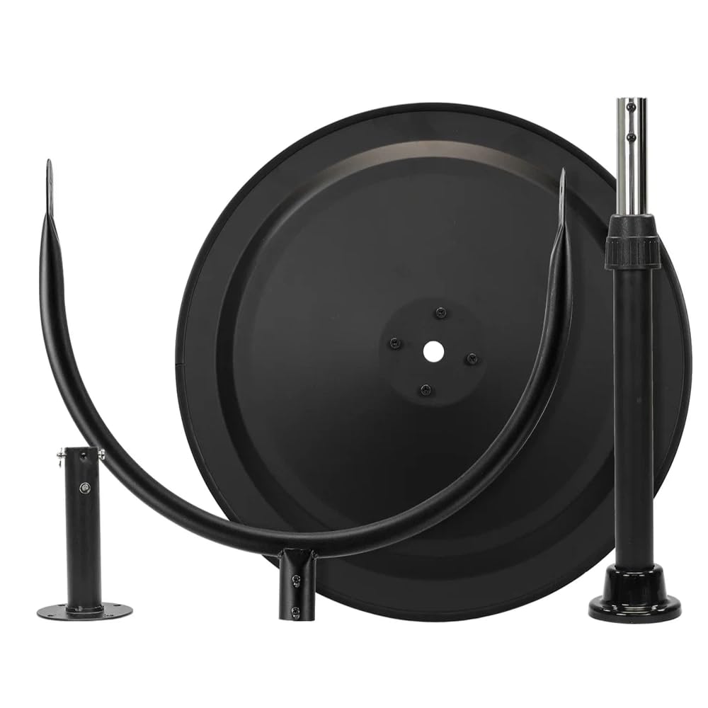 CAT Ventilatore a Piantana HVPD-14AC CT004 Ø 35 cm 120W 4 Velocità 7 m/s 65 m3 al minuto 135 cm Altezza 3m Cavo Ventilatore Potente per Casa e Ufficio