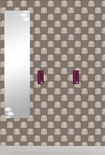 Image of CABANA HOMES Wall Stickers DIY Botanical Wallpaper for Bedroom (45 x 125 cm, 1 Roll) (6 sq. ft) Decorative Self Adhesive Decals Home Decor, Wardrobe, Living Room, Brown