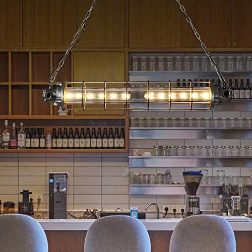 Lampe suspendue E27 industrielle noire réglable pour maison et bar