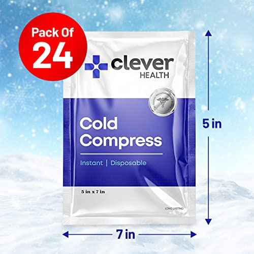 Instant Cold Pack | Disposable Ice Packs - Cold Therapy - for Injuries, Swelling, Inflammation, Muscle Strains, Sprains, Perfect for First aid Kit, Outdoor Activities, Athletes. 5x7 in. 24 Pack - Thumbnail 4