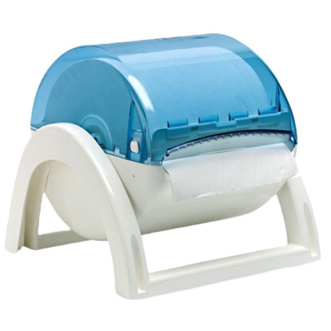 DISTRIBUTORE BOBINE PARETE VELO CAR. DISPENSER MURO TAVOLO ROTOLI HACCP