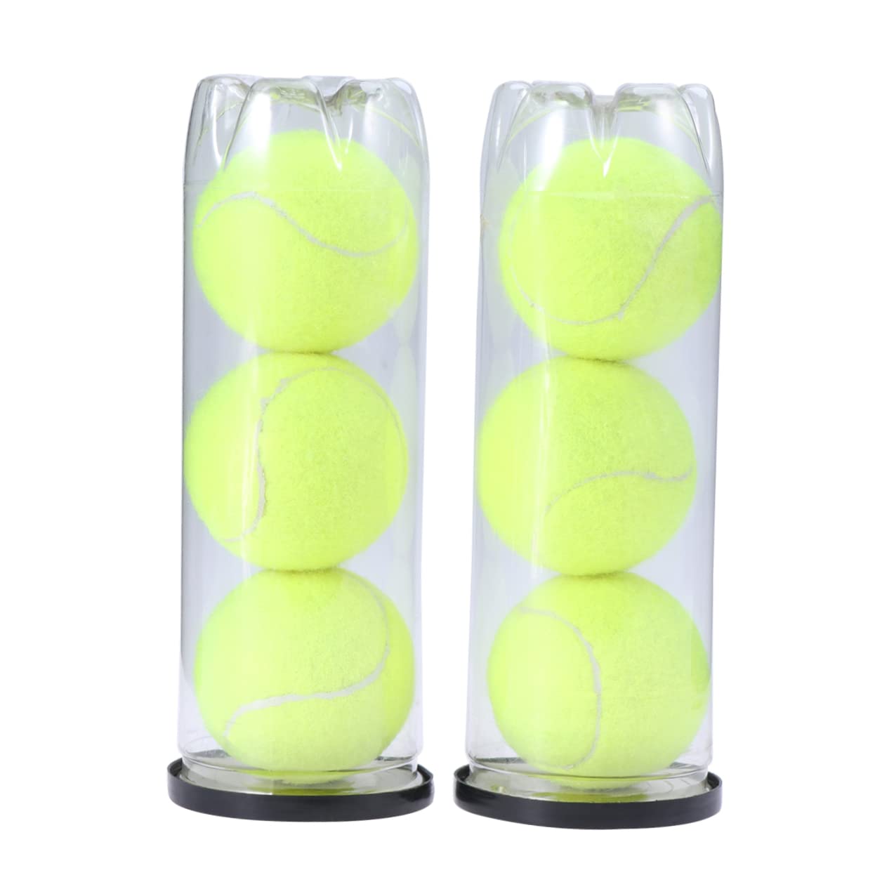 Anneome Tennis Balls Can for Dogs 3pcs Large Dog Tennis Balls Regular Duty Suitable for Field or Hard Natural Rubber No Woven Polyester Felt