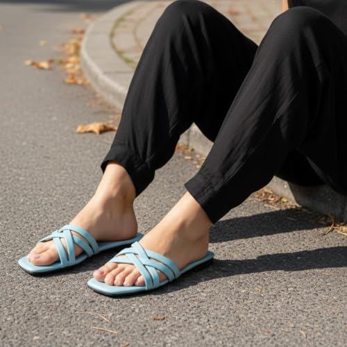 Image of Women's Slippers | Comfortable Flat Chappals for Women with Bow Detail | Stylish Casual Chappals, Trendy Summer Sandals, Comfortable Footwear for Daily Use