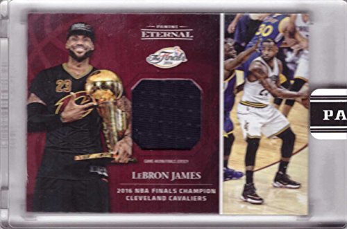 2016 Panini Eternal Relics #PE-LJ1 Lebron James Game Worn NBA Finals Jersey Basketball Card - Cleveland Cavaliers - Only 217 made!