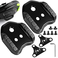 BIGP 2 Stück Fahrrad Cleats Adapter, Kompatibel mit Shimano SPD Plattenadapter SM-SH41 Fahrrad Schuh Cleats für Rennrad MTB Pedale 3 Loch Platten Fahrradpedal Adapter Stollen Konverter