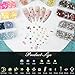 Artdone Nail Art Studs Kit, 6 boxes Multicolor And Design 3D Charms Pearls With 15 Sheets Gold Nail Stickers, Diamond Cute Nail Jewels For DIY Decoration with Pickup Tools