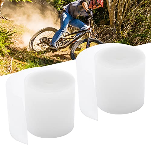 Forro para llanta de bicicleta, 2 unidades, forro blanco transparente antipinchazos, protector duradero para cámara interior, para bicicletas de montaña y de ruta (26 pulgadas) miniatura 4