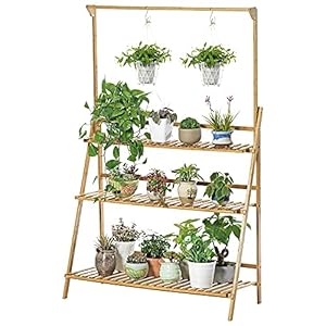 3 laags opknoping plantenplank houten plantenplank opslag plank vouwen bloempot opslag plank display opslag plank…