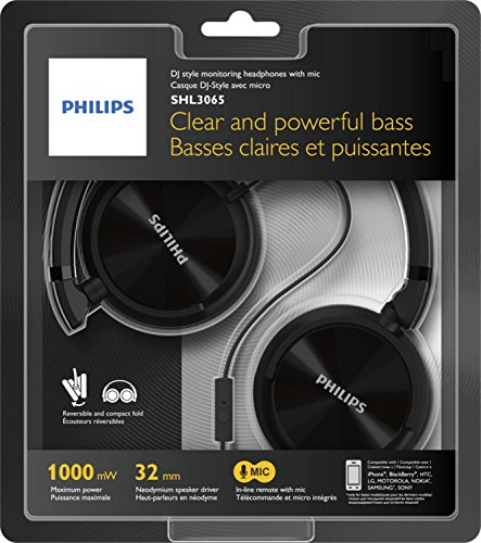 Philips SHL3065BK Casque audio avec microphone et commandes d’appel, pliable à plat, câble 1,2m, Noir - Les Beatles, Paul McCartney, John Lennon, RIngo Starr, George Harrison Philips SHL3065BK Casque audio avec microphone et commandes d'appel, pliable à plat, câble 1,2m, Noir – Image 3