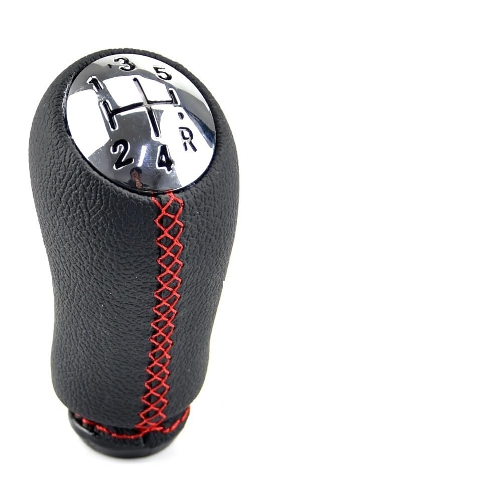 Grozzy Universal Shifter Handle 17mm for Renault for CLIO MK3 for Megane MK2 for Scenic 5 for Speed Gear Shift Knob Stick Head(A-Red Thread)