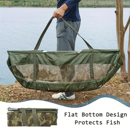 Bolsa de cuna de pesca, organizador portátil para pesca de carpa, diseño plegable en forma de barco con cremallera, equipo de protección grueso para aparejos seguros, 1 unidad