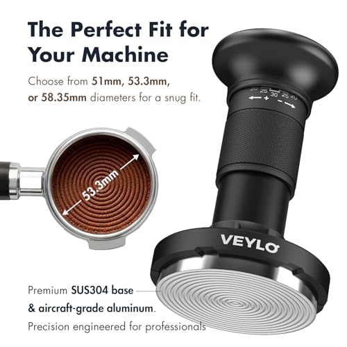 VEYLO Adjustable 54mm Tamper