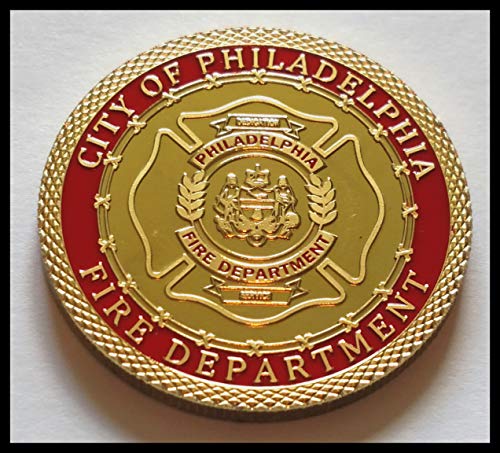 Philadelphia Fire Department Firefighter Colorized Challenge Art Coin
