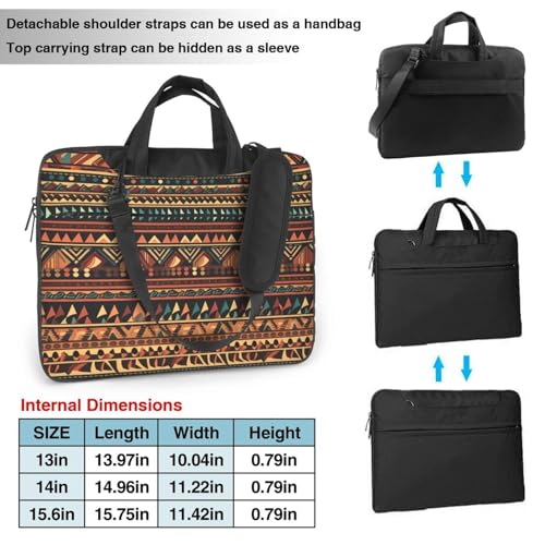 Bolso bandolera para laptop unisex estilo Nativo Americano miniatura 3