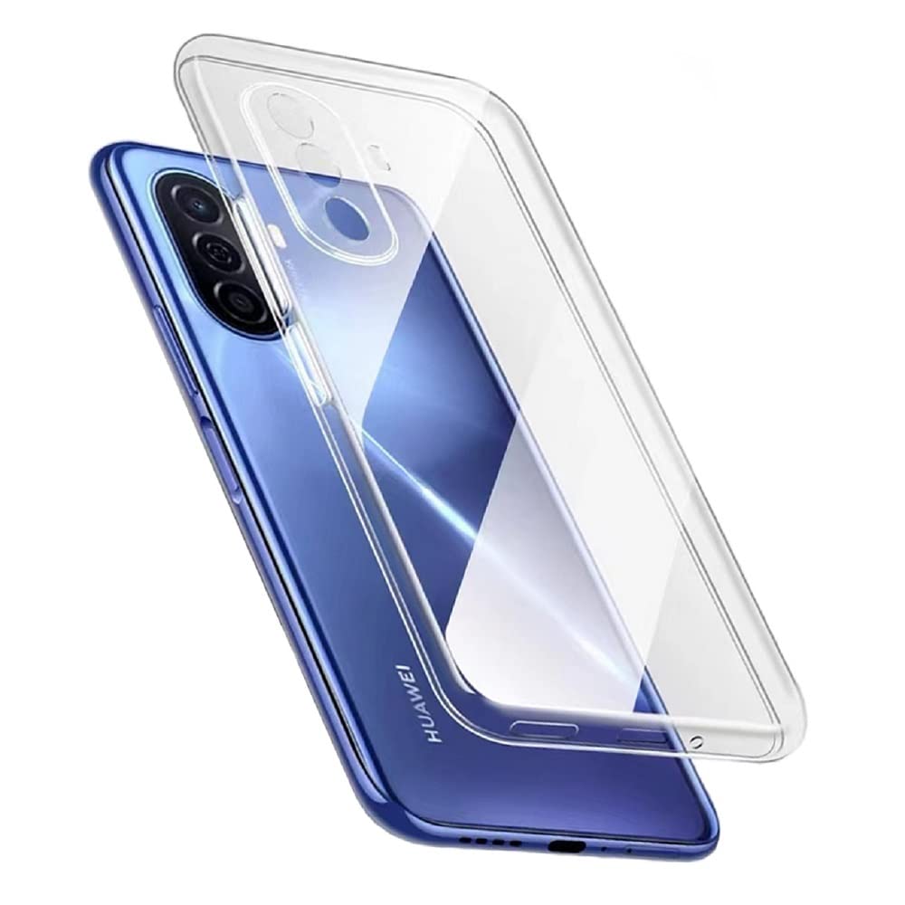 Custodia Silicone TPU Per Huawei Nova Y70 Plus - Trasparente Con Delfini E Mare, Antiurto