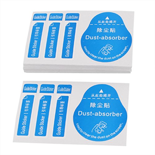 uxcell 50pcs Dust Removal Stickers, Computer Cellphone Tablet Screen Cleaning Decals, 8 x 5cm Laptop...