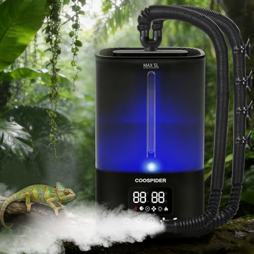 Coospider 5L Reptile Fogger with Timer