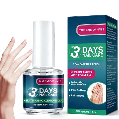 3 Days Nail Care Nail Care Oil with Keratin Amino Acids 16ml Daily Nails Strengthening & Nourishment for Healthy Nails 1PC