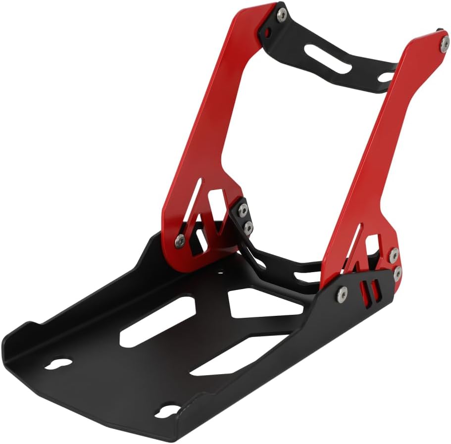 Motorcycle Adjustable Wheel Chock Transport Stand 1800 lbs Universal for Dirt Pit Bikes Cruiser Sports Bike Ebike Electric Dirt Bike,8 "-21"Front Wheel Chock Detachable for Trailer Truck