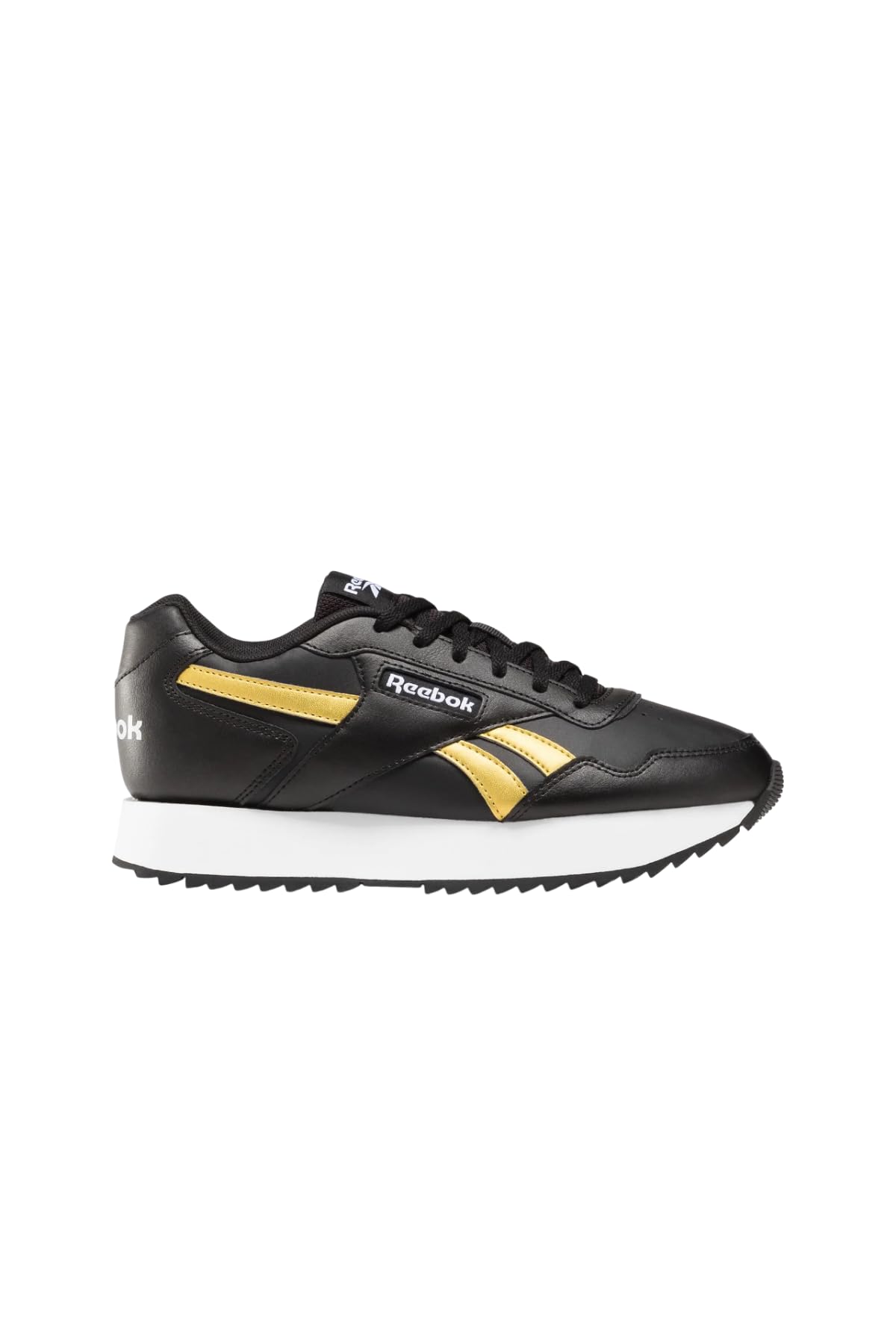 Reebok Female Adult Glide Ripple Double Black/FTWWHT/Goldmt 7