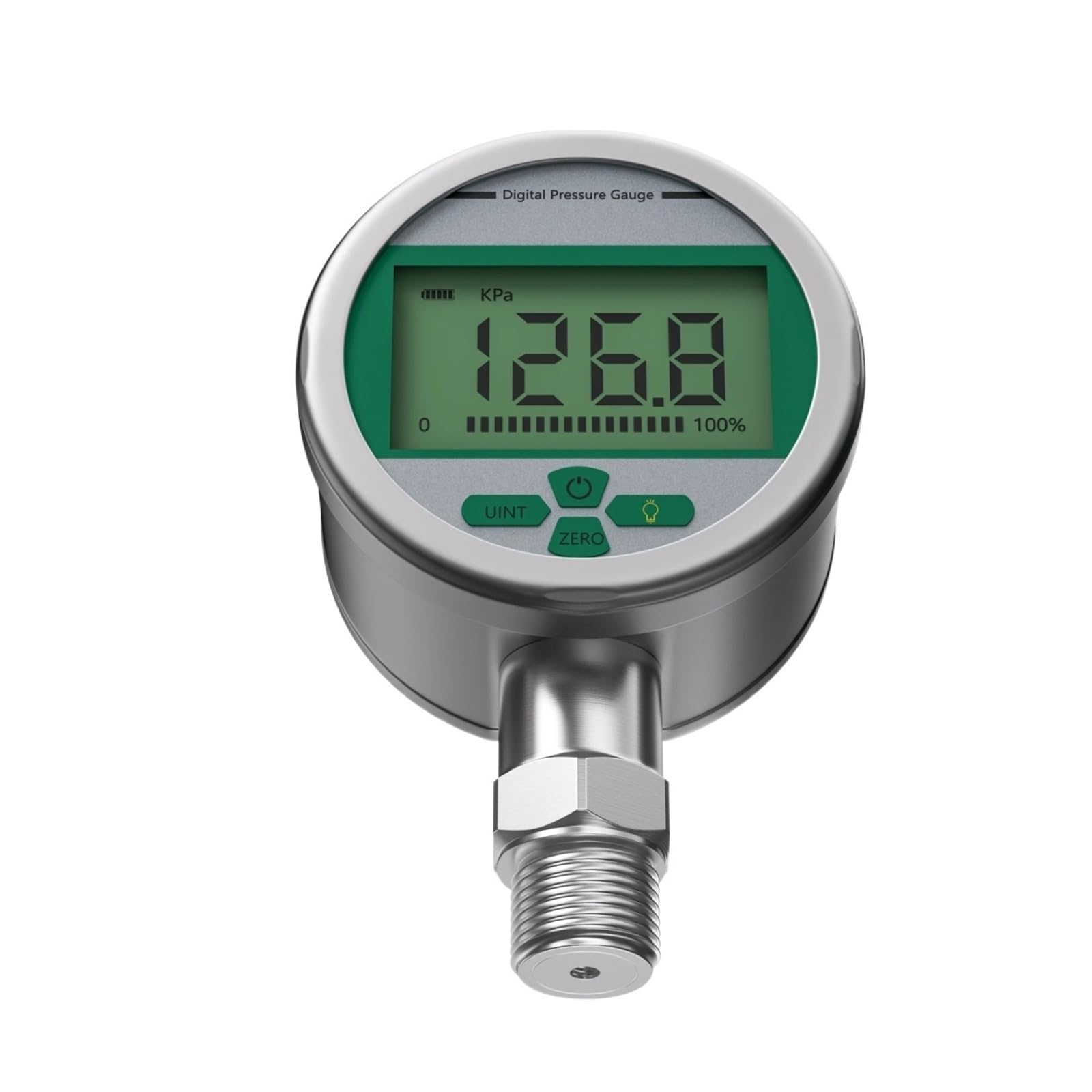 Manometer G1/2, 80 mm, digitales Manometer aus Edelstahl for Industriemanometer(0-0.4Mpa)