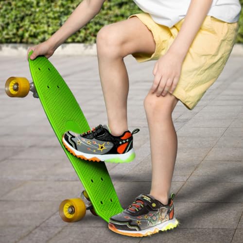 Toy Story Light-Up Shoes for Toddlers Buzz Lightyear & Woody Sneakers for Boys with Lights Official Disney Pixar Character Shoes (Toddler 5-10/ Little Kid 11-12)3