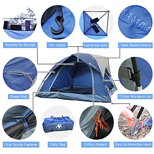 Carpa para camping 2-3 personas impermeable tipo domo miniatura 6