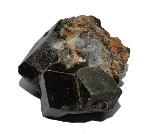 MELANIT Garnet in Matrix 191 Carat Rohedels Stone Crystal