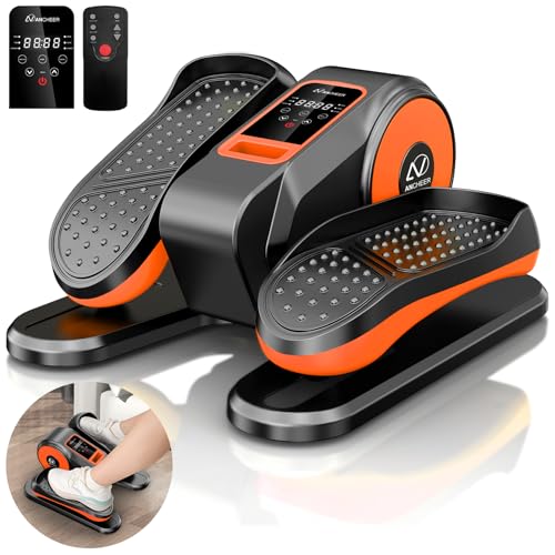 ANCHEER Under Desk Elliptical Machine for Home 100% Pre-Assembled, Ellipse Leg Exerciser for Seniors with 12 Adjustable Speeds, Quiet & Portable Seated Pedal Exerciser with Remote Control