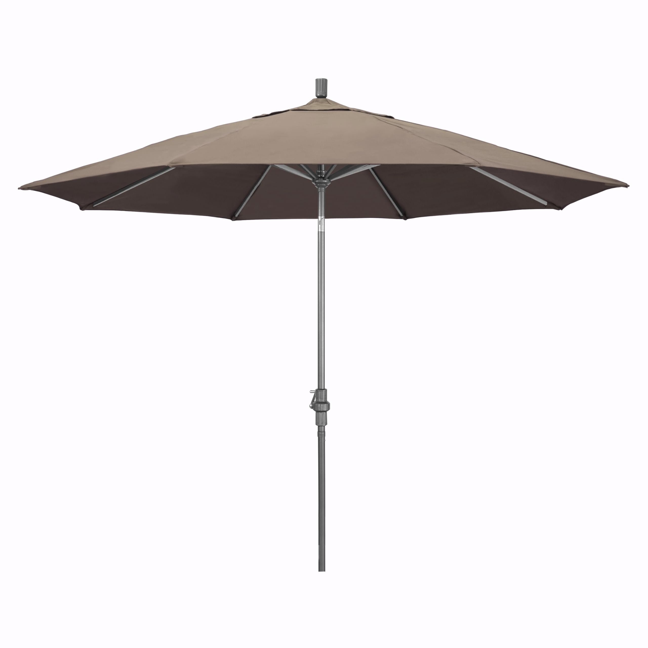 California Umbrella 11Ft Premium Sunbrella Patio Umbrella, Hand-Crank, Tilt-Collar, Gray Frame-image-34