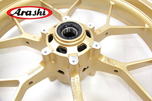 Arashi Wheel Rims Front and Rear for HONDA CBR1000RR 2008-2016 Motorcycle Replacement Accessories CBR 1000 RR 1000RR CBR1000 ABS Repsol SP Gold 2009 2010 2011 2012 2013 2014 2015 - Thumbnail 3