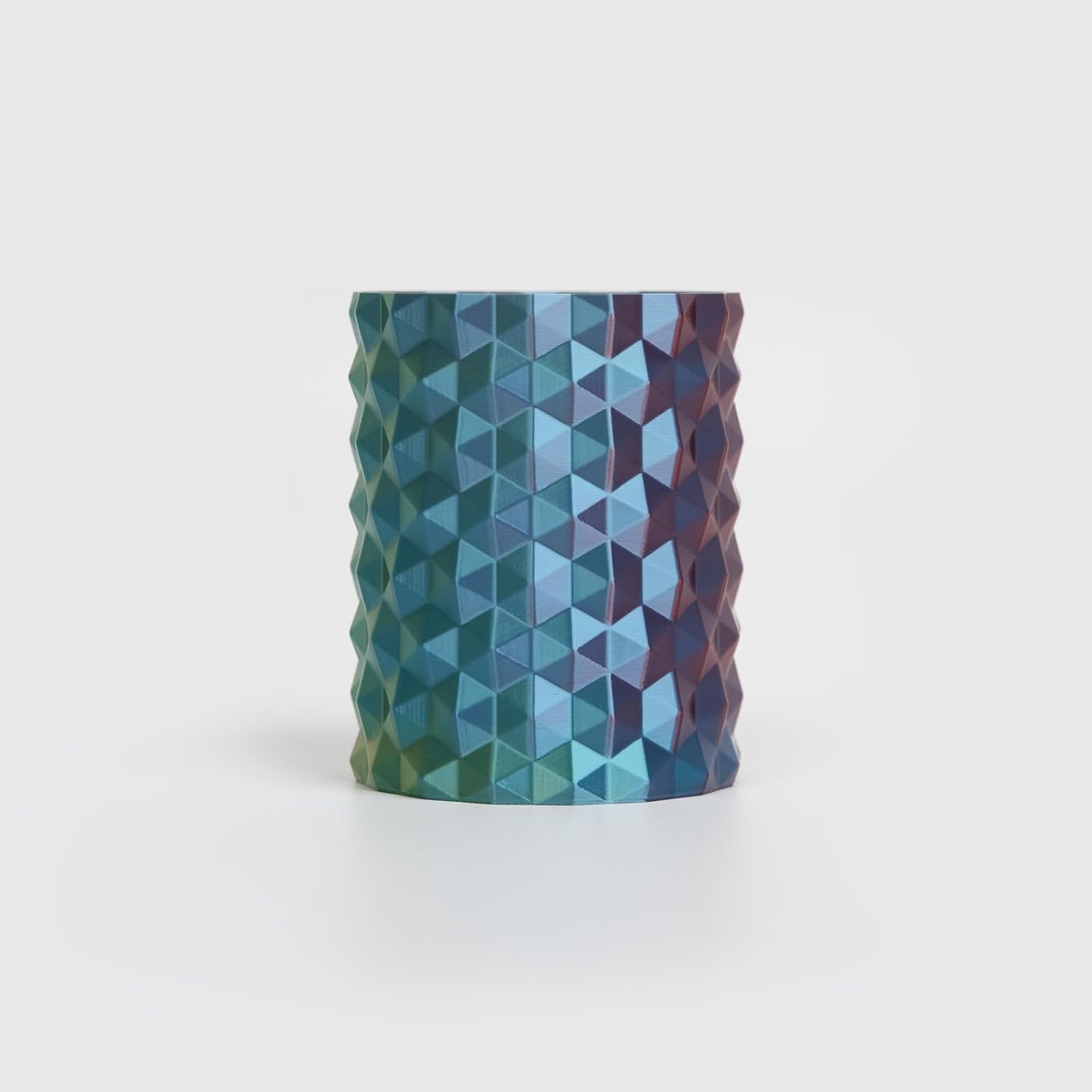 R3D Tri Color Silk PLA Filament, Co-Extrusion 3D Printer Filament 1.75mm, 30-370 mm/s High Speed PLA, Dimensional Accuracy +/- 0.02 mm, 1KG Plastic Spool (Silk Blue-Yellow-Fuchais) - Image 2