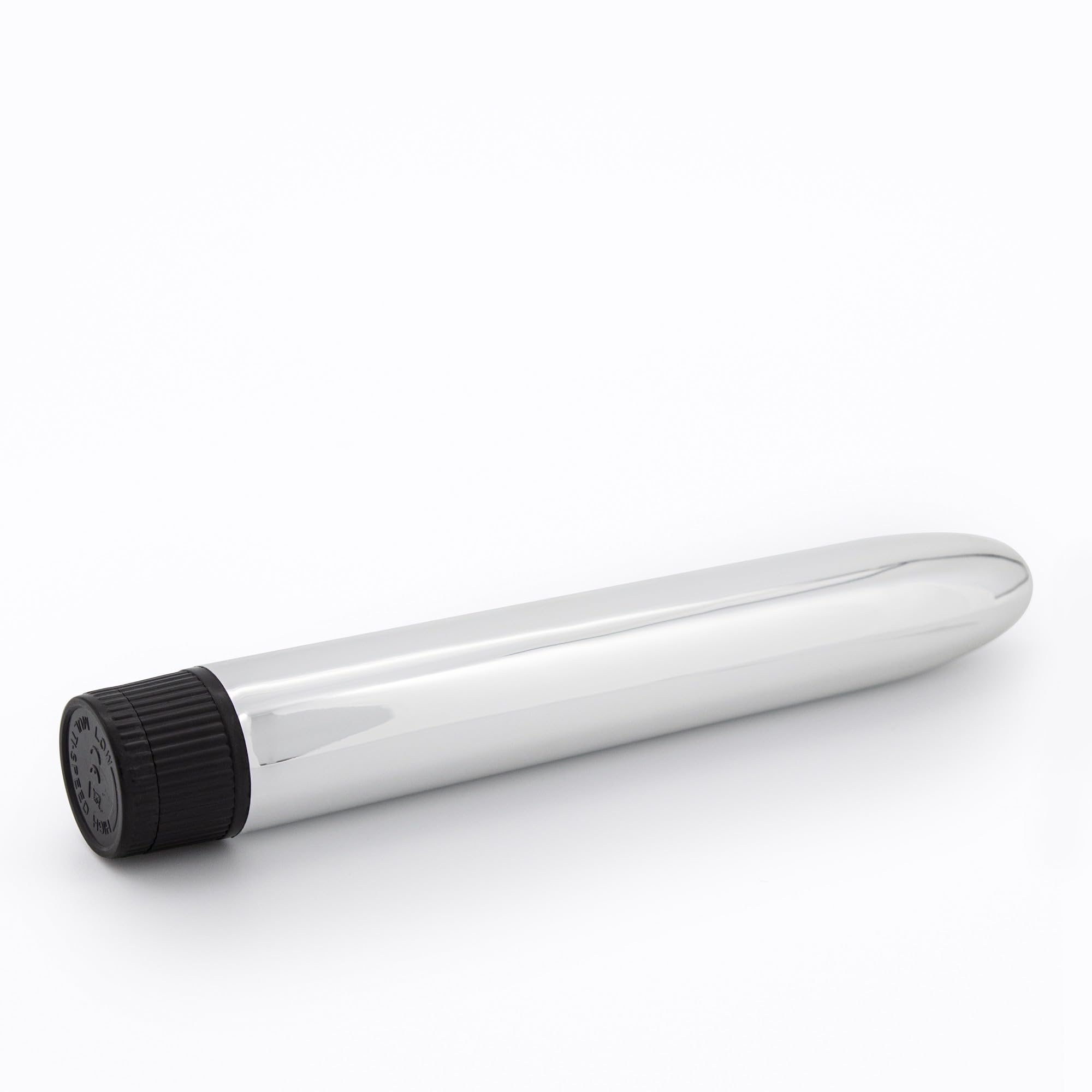 EESH® vibratore classico argento da anale vaginale per uomo e donna sex toys 17 cm silver bullet con velocità regolabile