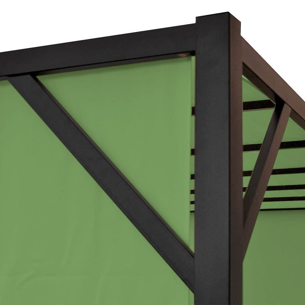 Mendler Pergola Baia Schiebedach grün - 4x4m