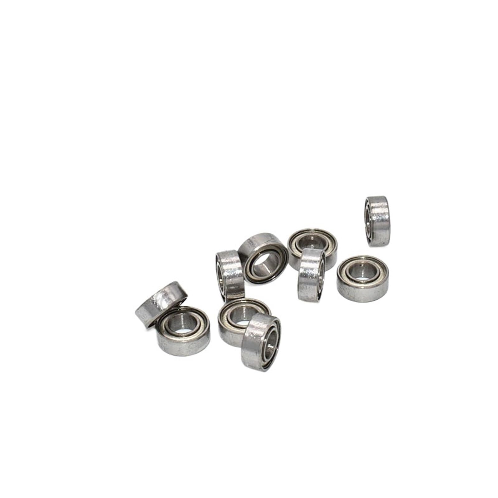 10 Uds MR84ZZ 4 * 8 * 3(mm) 10 Uds rodamiento de acero cromado en miniatura sellado de metal