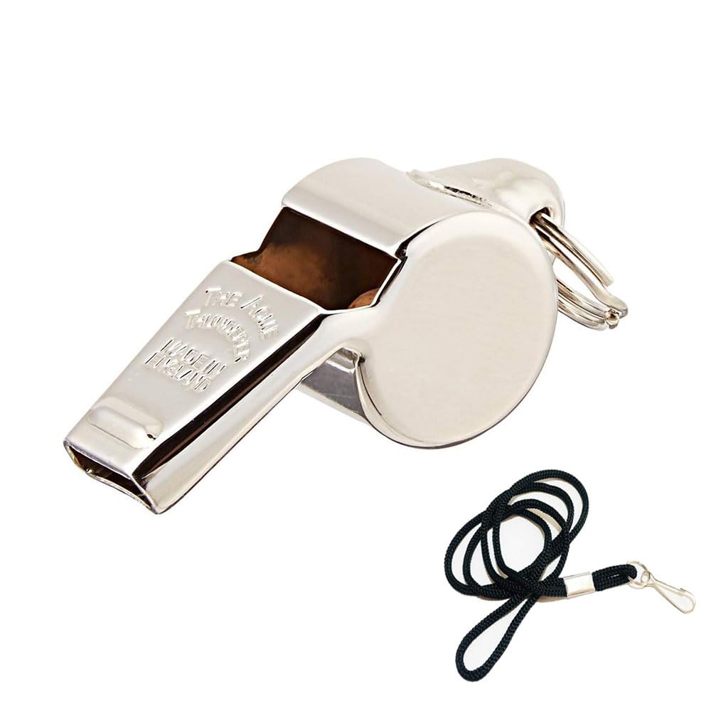 Premium Brass Whistle for Sports, Safety, and Training | Durable Metal Whistle with Loud Sound | Ideal for Coaches, Referees, Lifeguards, Dolphin Training Whistle and Outdoor Activities (1)