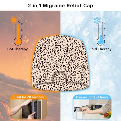 Image of ELEGAR Migraine Relief Cap - Hot & Cold Therapy Headache Cap for Migraine, Sinus & Tension Relief | Thermax Gel Ice Head Wrap for Instant Comfort & Relaxation - Reusable Migraine Cap for Men & Women - Multicolor (Migraines cap) (STAYLE A)