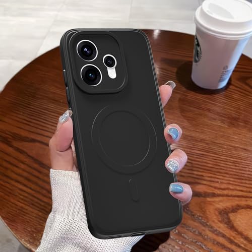 Image of Pikkme Back Cover for Oppo Reno 15 5G Soft Matte Silicone Mag-Safe Design (Mag-Safe Not Support) Camera Protection | Slim Fit Bumper Cover (Black)