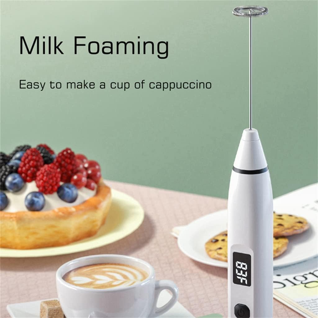 Mixer Milk Frother Portable Blender Mini Stirrer Chargeable Eggbeater (Color : B Size : As the picture shows) (A As the picture shows)