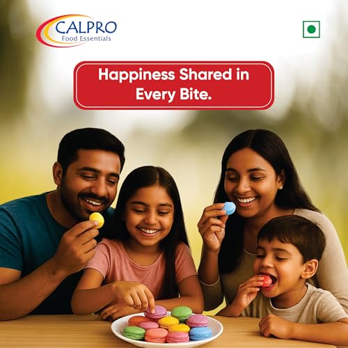 Image of Calpro Egg-Free Macaron Mix - 450G French Macarons, Made with Whey Protein Milk Solid & California Almond Powder, Taste Of Almonds! 100% Vegetarian! Chewy-And-Crusty !Quick and Easy bake