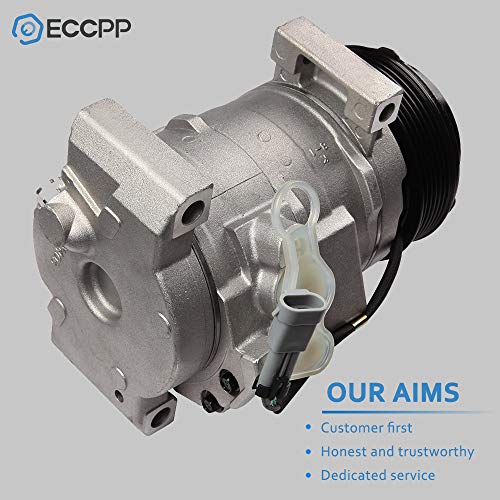 Image of ECCPP AC Compressor for Chevrolet Express 1500 2500 3500 4.3L 2008-2009 | for GMC Sierra Savana 2500 3500 4.3L 5.3L 6.0L 6.6L 2003-2013 Fast Cooling AC Compressor with Clutch