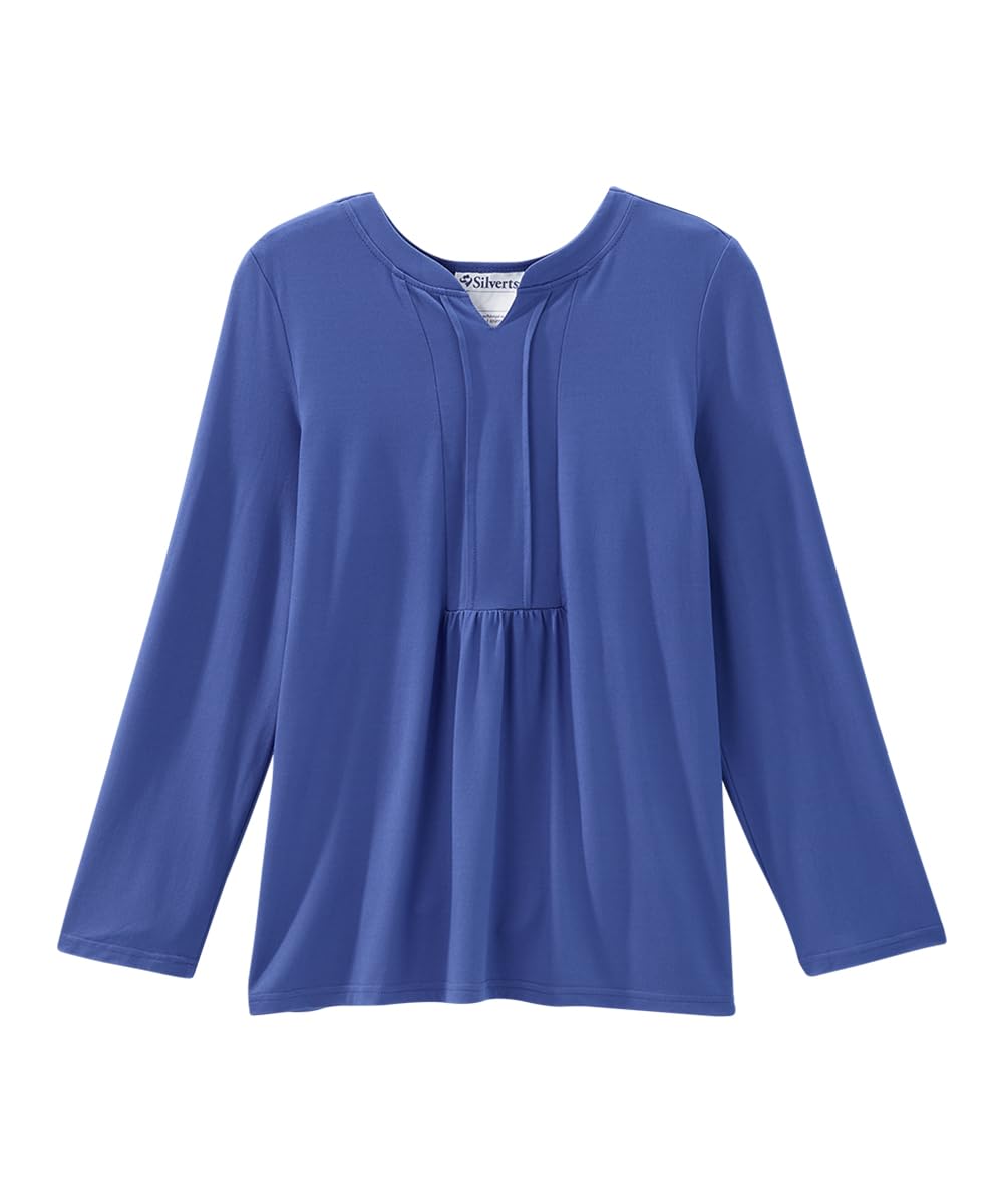 Women's Open Back Pleated Panel Top